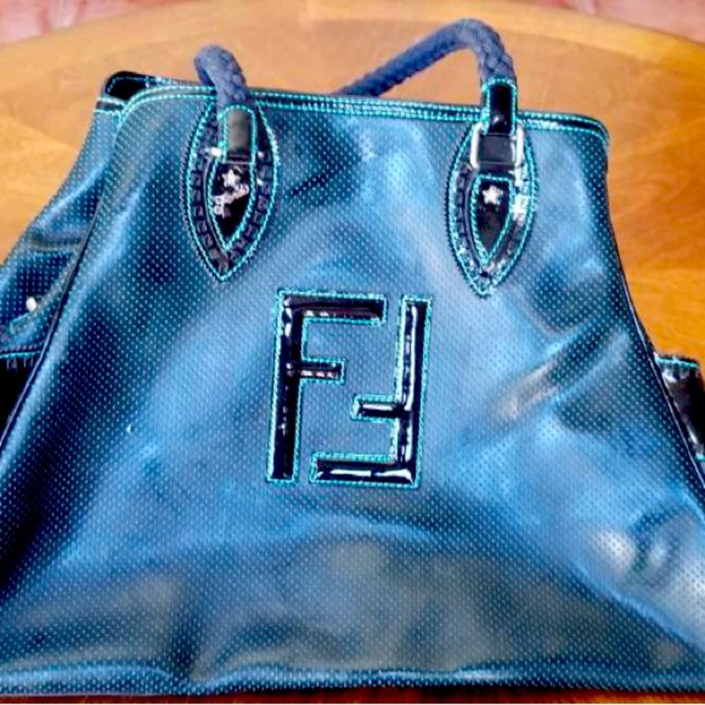 Fendi satchel handbag 18 l x 8 w x 13 h
